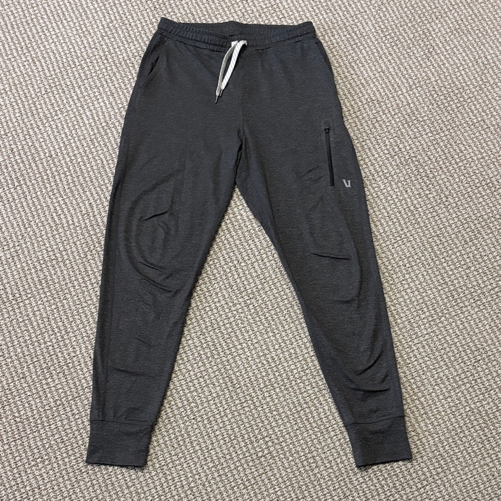 Vuori Sunday Performance Joggers Small Charcoal Heather